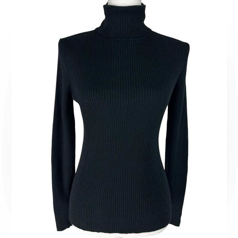 14TH & UNION / Black Turtleneck Ribbed Sweater / Small / Goth Emo Whimsygoth